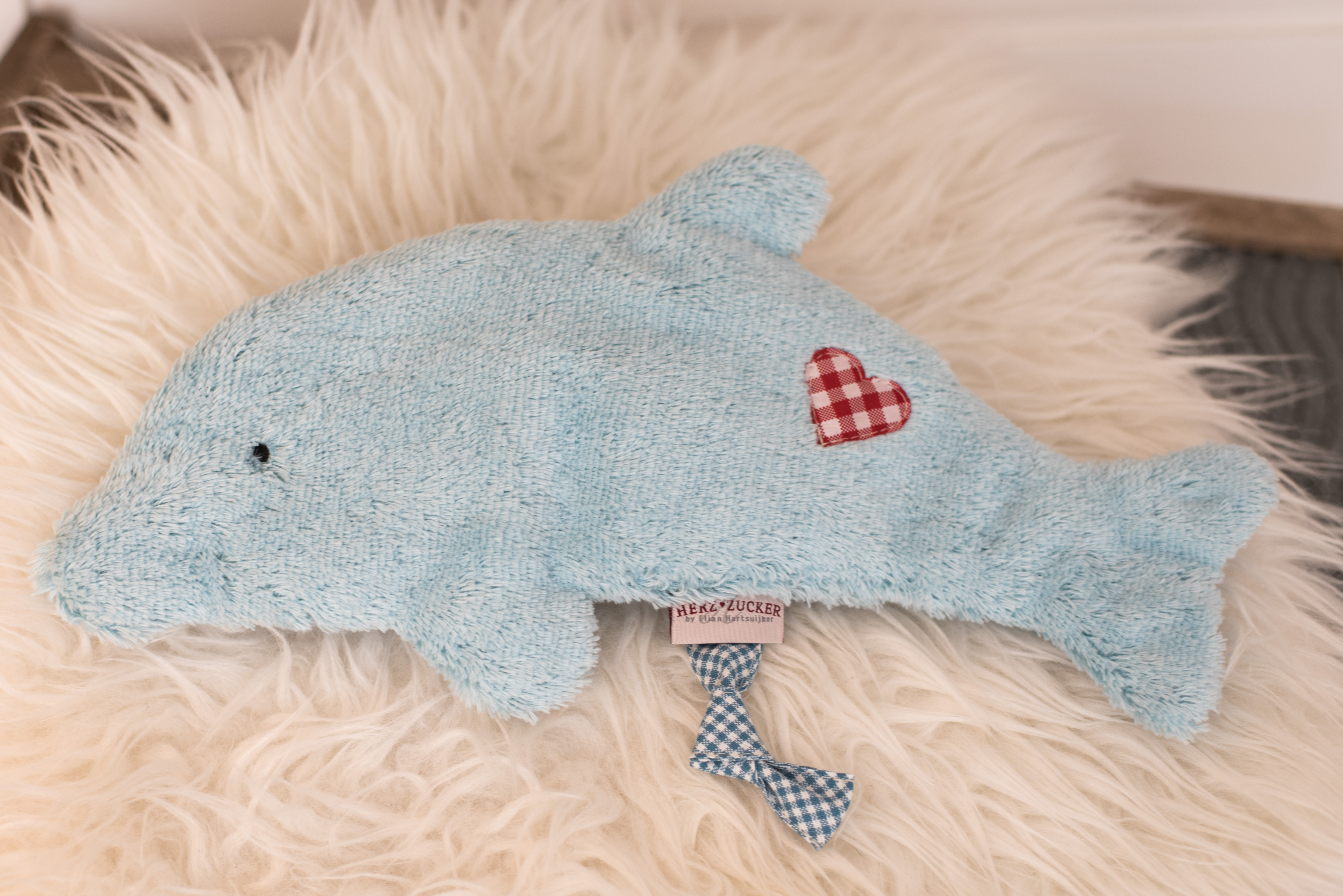 Schmuse-Knister-Tierchen Joe der Delphin - Bio Plüsch