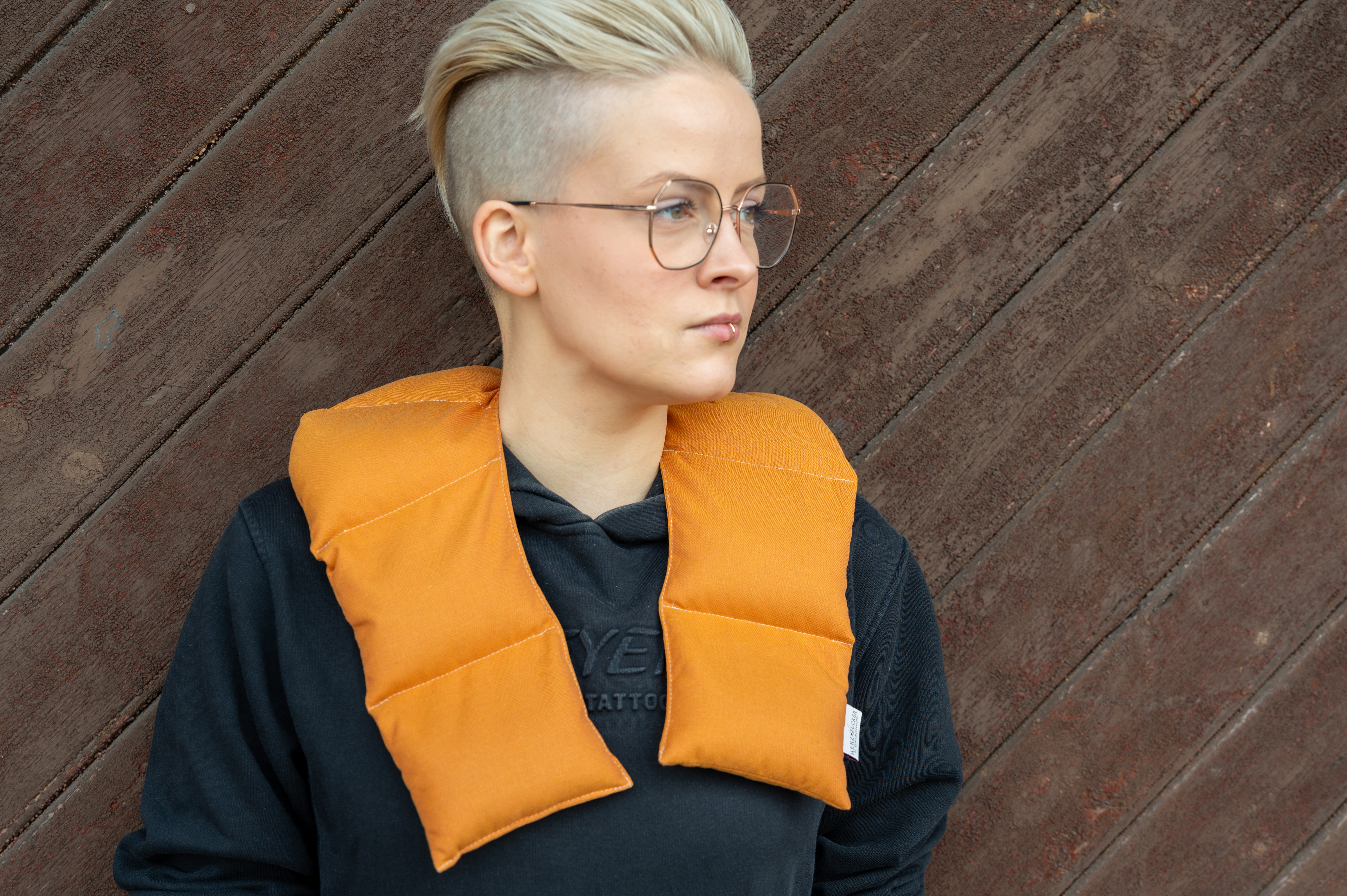 Schulterkissen mit Kirschkernfüllung - Herbstkollektion